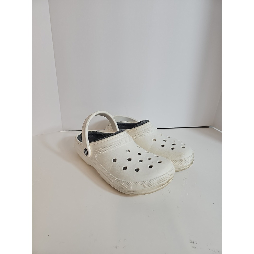 Croc Clogs Mens 7 Womens 9 White Classic Slip On Foam Clog Lightweight Casual